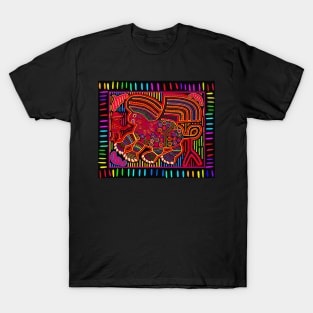 Kuna Indian Friendly Dragon Mola T-Shirt